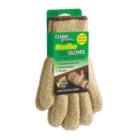 Master Manufacturing - Guanti in Microfibra per Pulizia, Beige