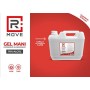 RMOVE gel igienizzante mani antibatterico 5 litri 70% ALCOL disinfettante mani profumato al limone arricchito con olii essenzial