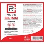 RMOVE gel igienizzante mani antibatterico 5 litri 70% ALCOL disinfettante mani profumato al limone arricchito con olii essenzial