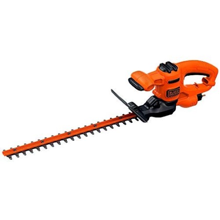 BLACK+DECKER BEHT201-QS Tagliasiepi a filo 420W, Lunghezza lama 45cm