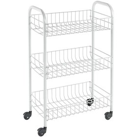 Metaltex Siena - Scaffaletto a 3 Piani con Ruote - (340633)