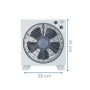Ardes AR5B29 Ventilatore Box Floor 29, 3 Velocità di Rotazione, Timer, Griglia Rotante, Bianco, Pala 30 cm