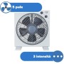 Ardes AR5B29 Ventilatore Box Floor 29, 3 Velocità di Rotazione, Timer, Griglia Rotante, Bianco, Pala 30 cm