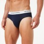 Emporio Armani Mens Knit 2 Pack Brie Slip, Multicolore (Bianco/Marine), M (Pacco da 2) Uomo
