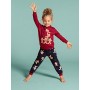 CALIDA Family & Friends Set di Pigiama, Rosso Rosso, 116 Unisex-Bimbi
