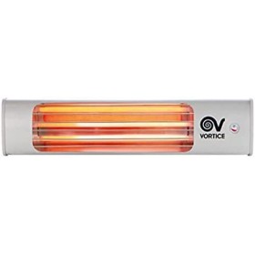 Vortice 70015 Riscaldamento a Parete con Cordino, infrarossi, 600/1200/1800 W, Thermologika Design Grigio Chiaro, 0