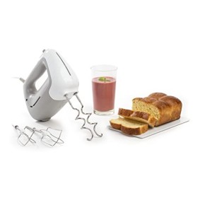 Moulinex HM450 PrepMix, Sbattitore Elettrico, Potenza di 450 W, 5 Velocità Regolabili e un Pulsante Turbo, 2 Lame in Acciaio In