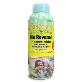 Sandokan Insetticida Concentrato Abbattente Bio Revanol formula PLUS 10% 1L adatto contro zanzare e insetti volanti e strisciant