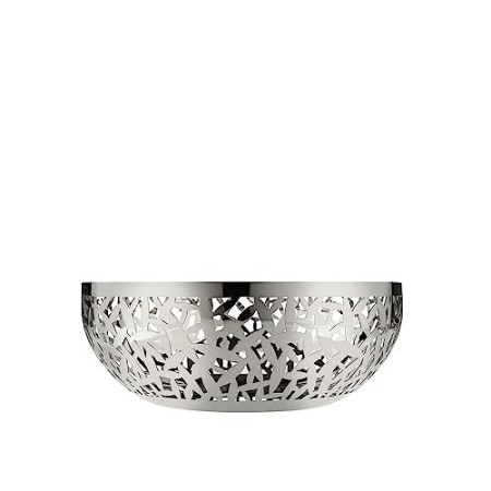 Alessi Cactus MSA04/29 Fruttiera Traforata, Acciaio Inox Lucido 18/10, Argento, 29 cm