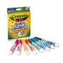CRAYOLA Ulra Pennarelli Ultra-Lavabili, Punta a Stampino, per Scuola e Tempo Libero, 8 Pezzi, 58-8129