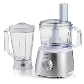 Ariete 1779 Robomix Metal - Robot da cucina multifunzione, Capacità tazza 2,1L, Set accessori per tritare, affettare, montare, 