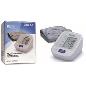 OMRON Healthcare M2 Basic Misuratore di Pressione da Braccio, Bianco/Blu