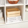 VASAGLE Libreria Scaffale Mobiletto Armadietto Mobile in Legno Pannelli di Particelle a 3 Ripiani 6 Scompartimenti Bianco LBC203