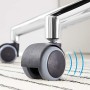 Songmics OBN83B Sedia Girevole da Ufficio con Schienale in Rete, Regolabile,Funzione Basculante, Nero