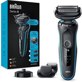 Braun Series 5 50-M4500cs Rasoio Elettrico Barba con Base di Ricarica, Regolabarba Uomo, Wet&Dry, Ricaricabile, Rasoio a Lamina 