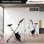 Ultrasport F-Bike, Cyclette da Allenamento, Home Trainer, Bici da Fitness Pieghevole con Computer di Allenamento e Sensori delle
