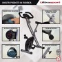 Ultrasport F-Bike, Cyclette da Allenamento, Home Trainer, Bici da Fitness Pieghevole con Computer di Allenamento e Sensori delle