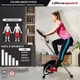 Ultrasport F-Bike, Cyclette da Allenamento, Home Trainer, Bici da Fitness Pieghevole con Computer di Allenamento e Sensori delle
