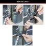 MASTER LOCK Antifurto per Bicicletta [Manette] [Serratura a Chiave] 8290EURDPRO - Ideale per Bicicletta, Monopattino Elettrico, 