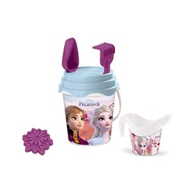 Mondo Toys Disney Frozen II Bucket Set, Set Mare Renew Toys con Secchiello, Paletta, Rastrello, Setaccio, Formina, Annaffiatoio 