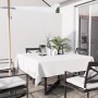Soleil d'ocre Tovaglia antimacchia Quadrata 180 x 180 cm Alix Bianca