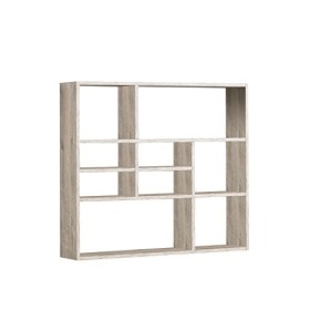 FMD Libreria a muro. Dim: 90x16x78,2 h cm, Rovere sabbia, Mat: Truciolare, legno