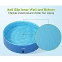 Pecute Piscina per Cani Grande e Media Piscina per Bambini,Vasca da Bagno per Cani, Vasca per Cani di PVC Pieghevole Antiscivolo