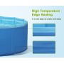 Pecute Piscina per Cani Grande e Media Piscina per Bambini,Vasca da Bagno per Cani, Vasca per Cani di PVC Pieghevole Antiscivolo