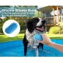 Pecute Piscina per Cani Grande e Media Piscina per Bambini,Vasca da Bagno per Cani, Vasca per Cani di PVC Pieghevole Antiscivolo