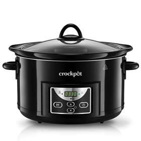 Crock-Pot Slow Cooker Pentola per Cottura Lenta, Capienza 4.7 Litri, Adatta fino a 6 Persone, 230 W, Digitale, Programmabile, Ne