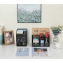 Set da scrivania in rete, contenitore multifunzione per cancelleria, cestini organizer e mini cassettiera con 3 cassetti, per fo