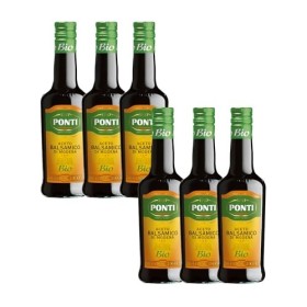 Ponti Aceto Balsamico Modena Biologico, T6 - 6 Bottiglie