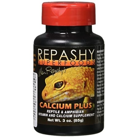 REPASHY Calcium Plus Integratore per Rettili con calcio & Vitamine Confezione da 85 Grammi