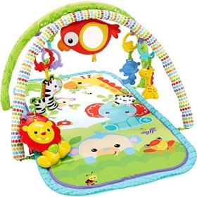 Fisher-Price Palestrina della Foresta con 3 Livelli di Gioco, 5 + 1 giocattoli, Musica e Suoni, Morbido Tappetino Facilmente Lav