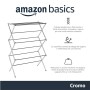 AmazonBasics - Stendibiancheria pieghevole, cromato