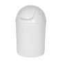 Wenko 21884100 - Pattumiera con coperchio oscillante, 19,8 x 19,8 x 31,5 cm, colore: Bianco