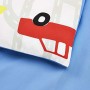 AmazonBasics - Set copripiumino per bambini, in microfibra, motivo: automobili- 100 x 135 cm + 40 x 60 cm