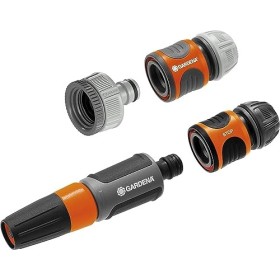 Gardena irrigazione completa per rubinetti con filettatura 26,5 mm (3/4 ") e 33,3 mm (1 ") e Ø tubi INT. 13-15 mm. Contenuto: 1