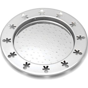Alessi AKK80/15 - Sottobottiglia anti-umidità "Mini Girotondo", in acciaio INOX 18/10, a finitura lucida - set da 2