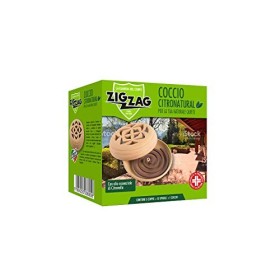 Zig Zag, Kit Coccio Spirotto, Insetticida a spirale per esterno con diffusore in terracotta, durata 8 ore, confezione da 10 spir