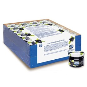 Menz&Gasser Confettura Extra di Mirtilli Neri Monodose Premium Quality, con Frutta di Alta Qualità, 48 Vasetti x 28 g
