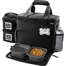 Overland Travel Dog Tote Include Ciotole in Silicone Pieghevole