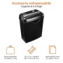 AmazonBasics - Distruggidocumenti 5-6 fogli, taglio incrociato, con funzione distruggi carte di credito e cestino estraibile