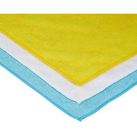 AmazonBasics - Confezione da 12 panni per la pulizia in microfibra