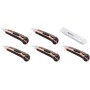AmazonBasics - 5 taglierini con 25 lame di ricambio (3 montante per taglierino + 10 extra con contenitore)