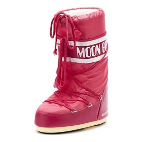 Moon Boot 140044, Stivali Invernali Unisex, Materiale suola: Gomma, Rosa (Bouganville), 35-38