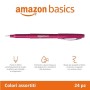 Pennarelli in colori assortiti AmazonBasics, confezione da 24