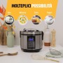 Tristar RK-6132 Multicooker e Cuociriso, 500 W, 1.5 Litri, Acciaio Inossidabile, Argento