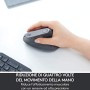 Logitech MX Mouse Verticale Wireless Ergonomico, Multi-Dispositivo, Bluetooth o 2.4 GHz Ricevitore USB Unifying, Rilevamento Ott