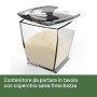 Imetec Grattugissima, grattuggia elettrica per formaggio, pane e frutta secca, Contenitore estraibile, coperchio salvafreschezza